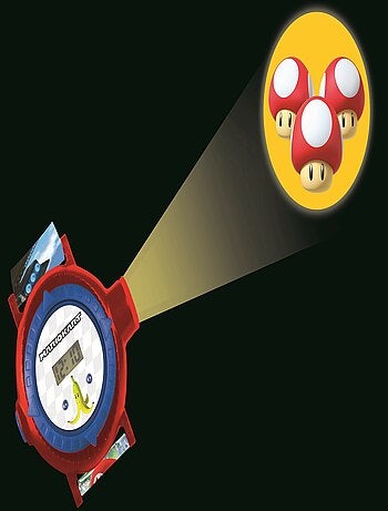 Montre digitale avec projection Mario Kart
