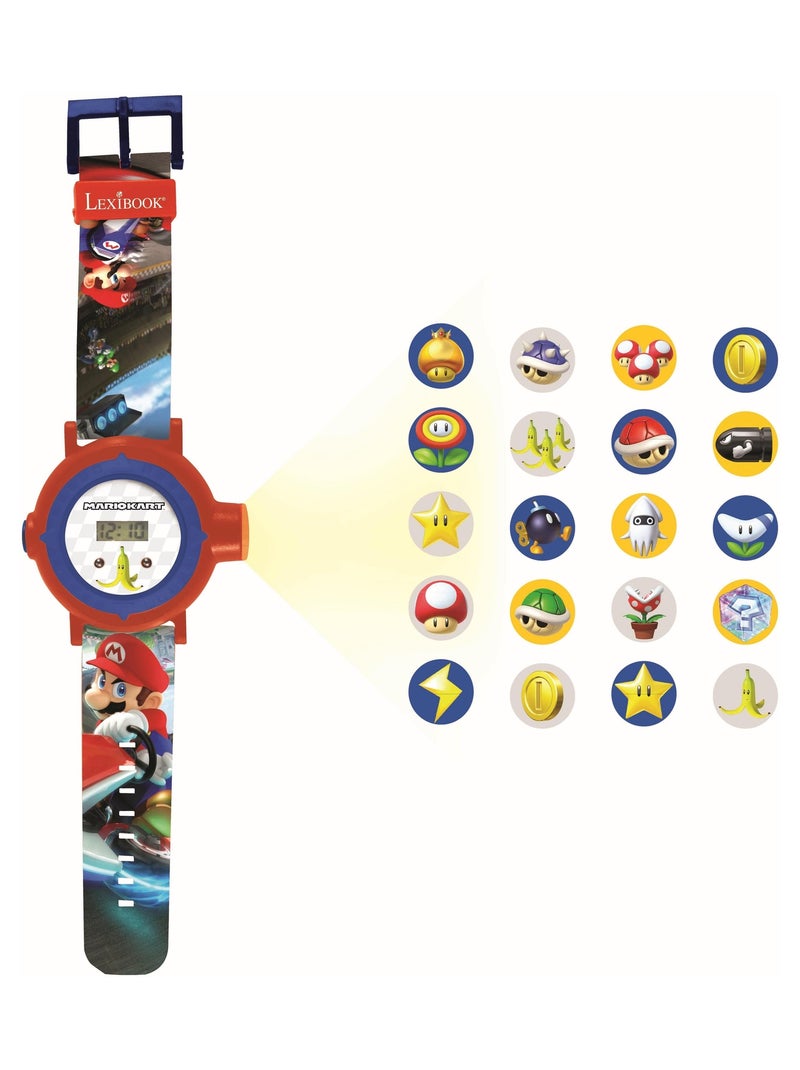 Montre digitale avec projection Mario Kart Rouge - Kiabi