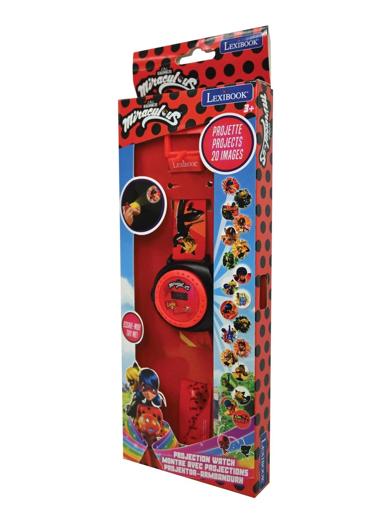 Montre digitale avec projection Miraculous Rouge - Kiabi