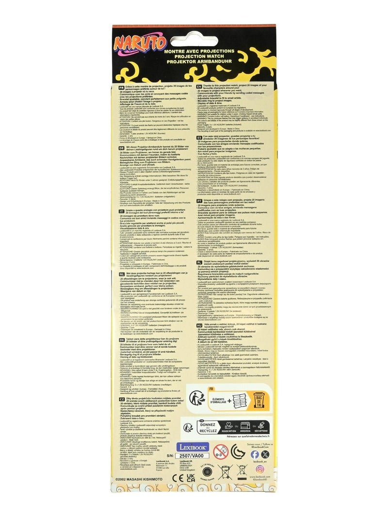 Montre digitale avec projection Naruto Orange - Kiabi
