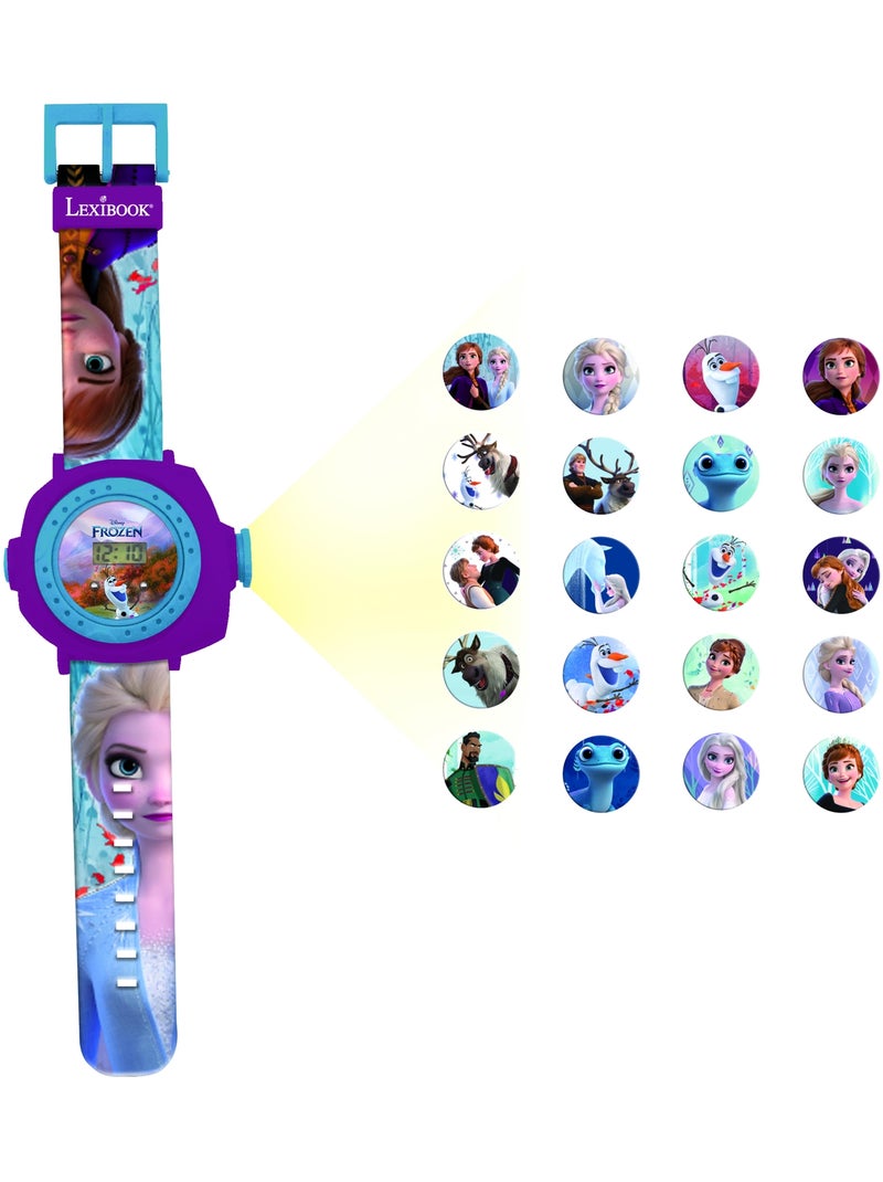 Montre digitale avec projection Reine des Neiges Bleu - Kiabi