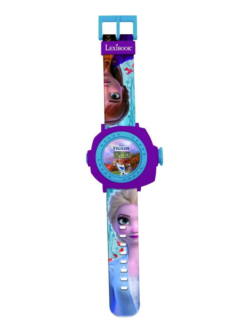 Montre digitale avec projection Reine des Neiges Bleu - Kiabi