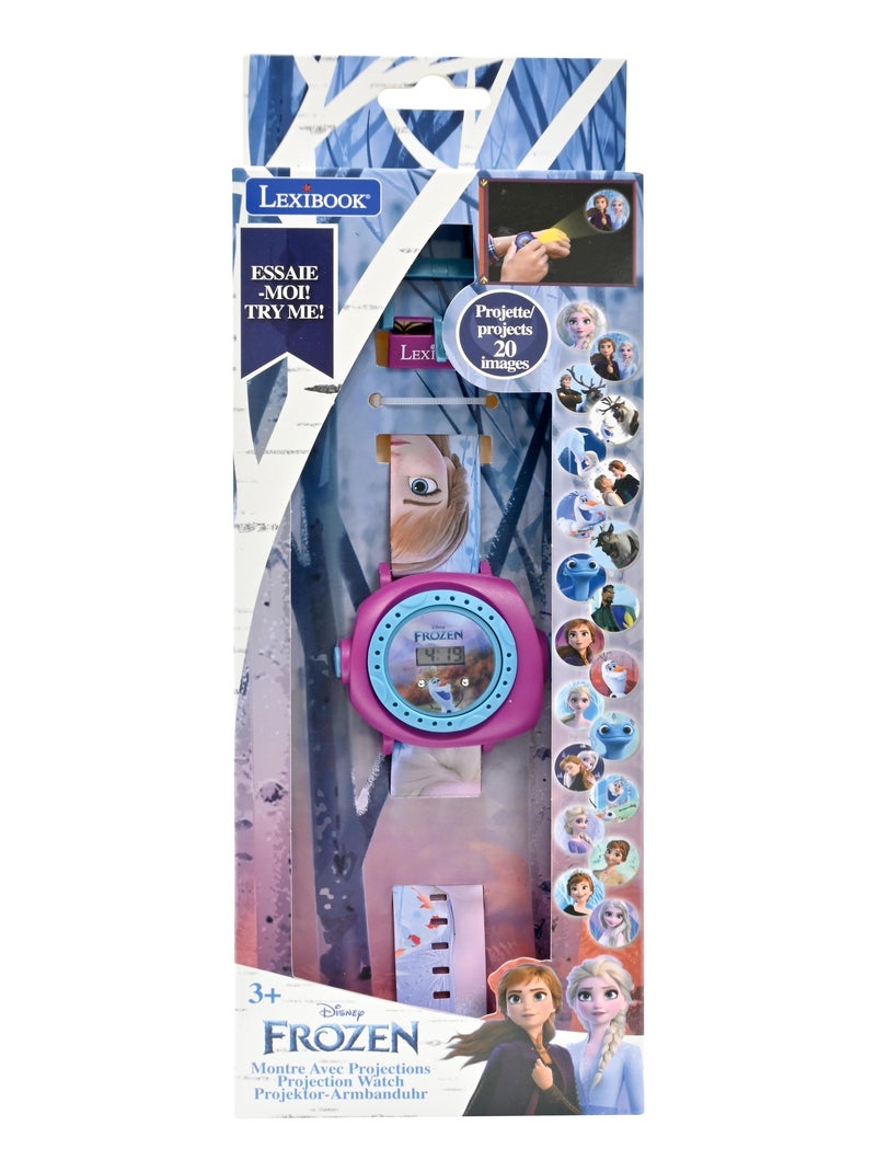 Montre digitale avec projection Reine des Neiges Bleu - Kiabi