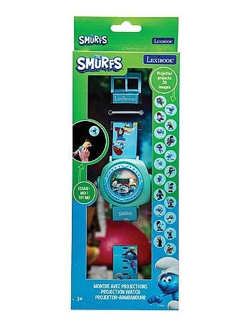 Montre digitale avec projection Schtroumpfs