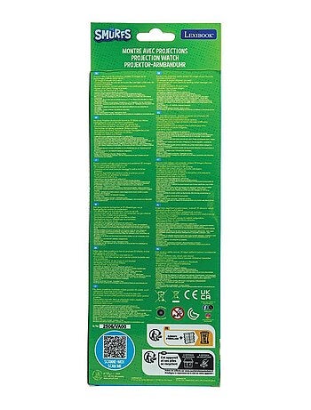 Montre digitale avec projection Schtroumpfs