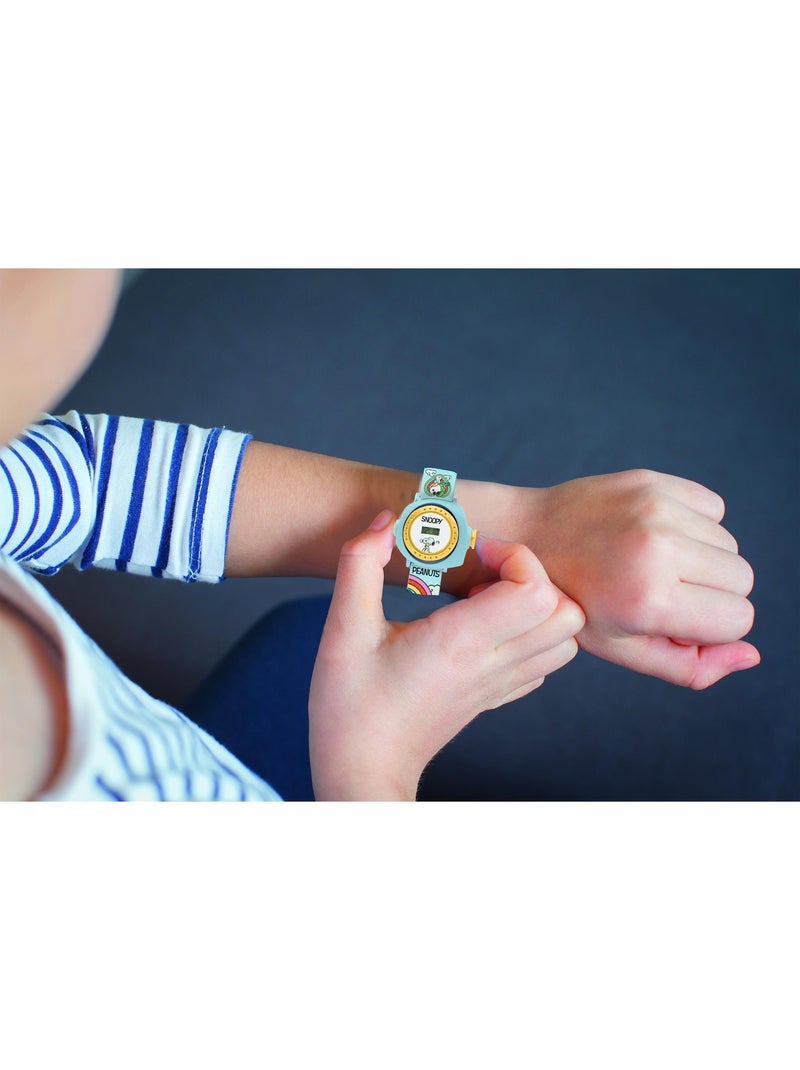 Montre digitale avec projection Snoopy Bleu - Kiabi