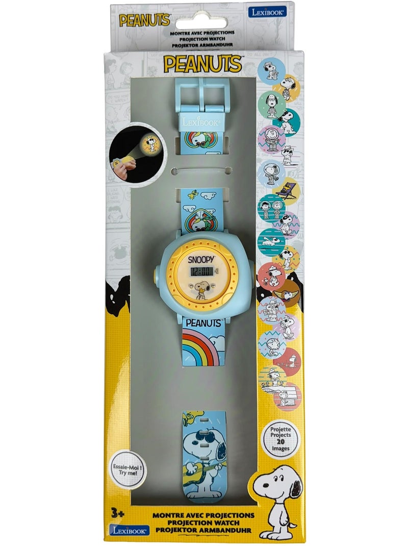 Montre digitale avec projection snoopy Bleu - Kiabi