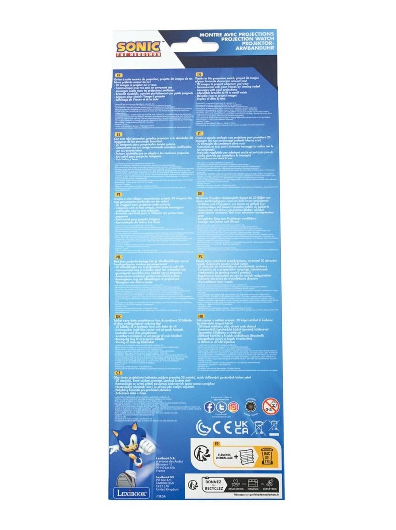 Montre digitale avec projection Sonic Bleu - Kiabi