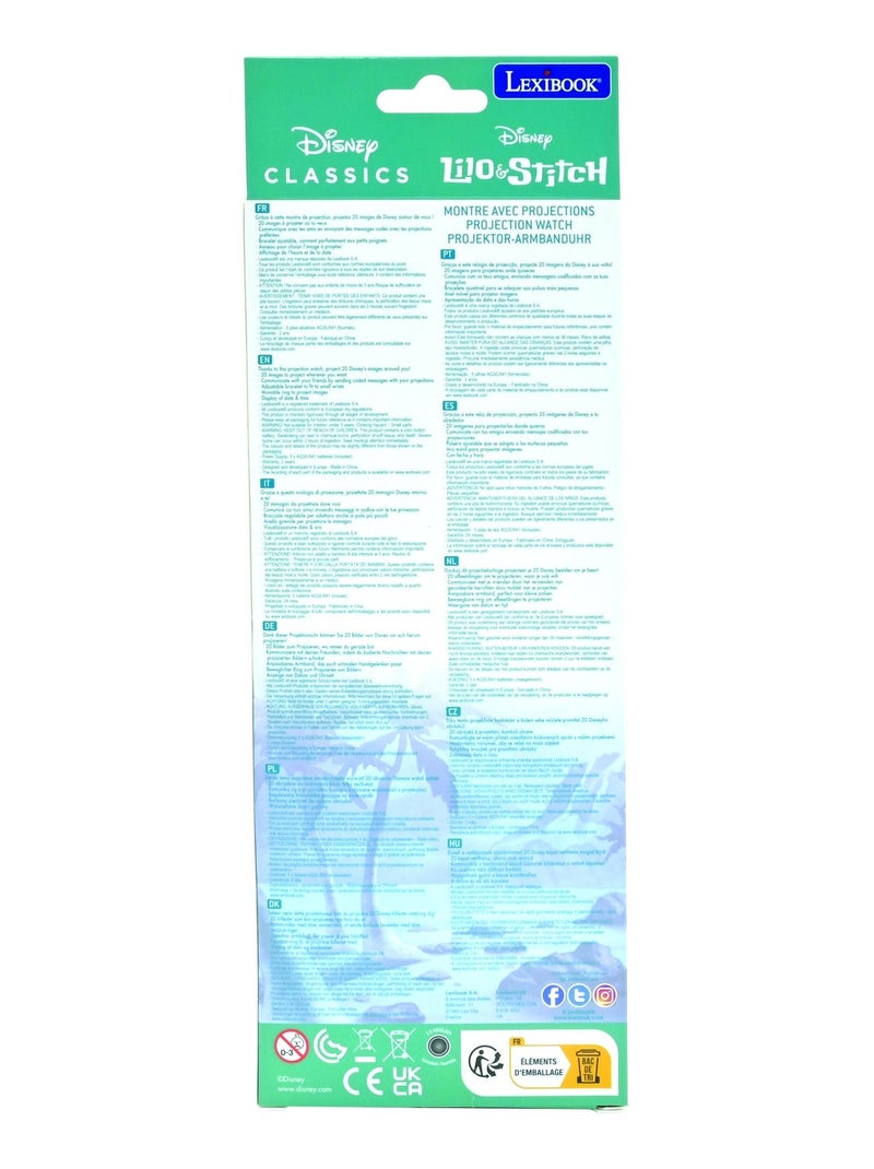 Montre digitale avec projection Stitch Bleu - Kiabi
