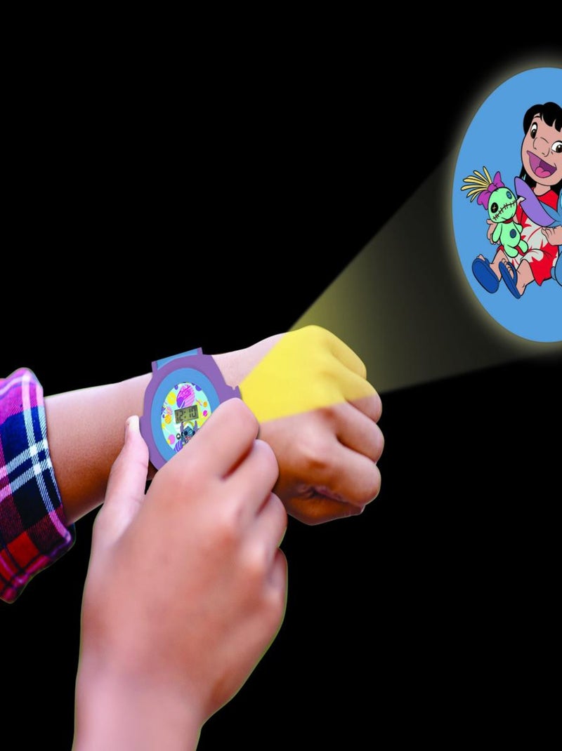 Montre digitale avec projection Stitch Bleu - Kiabi