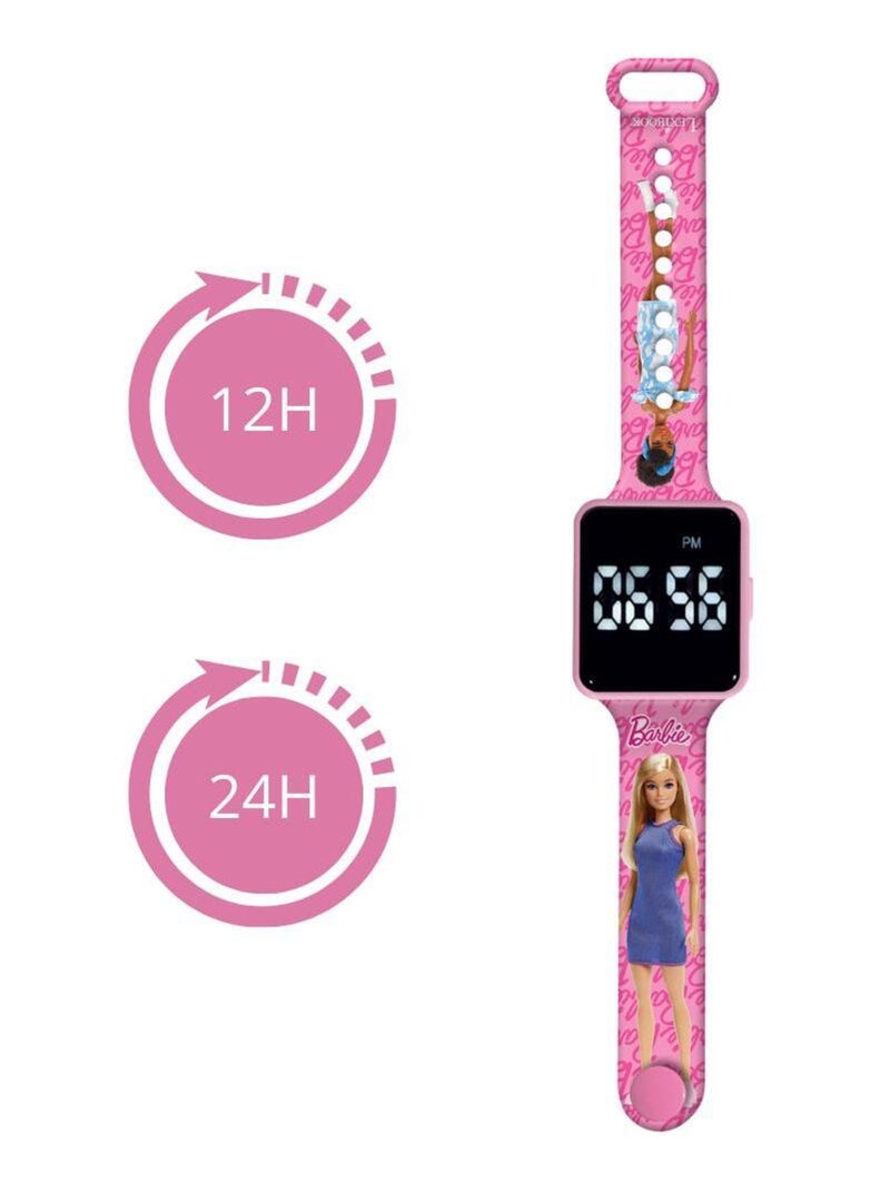 Montre digitale LED Barbie Rose - Kiabi
