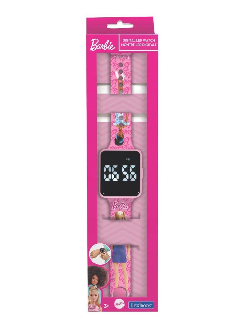 Montre digitale LED Barbie Rose - Kiabi
