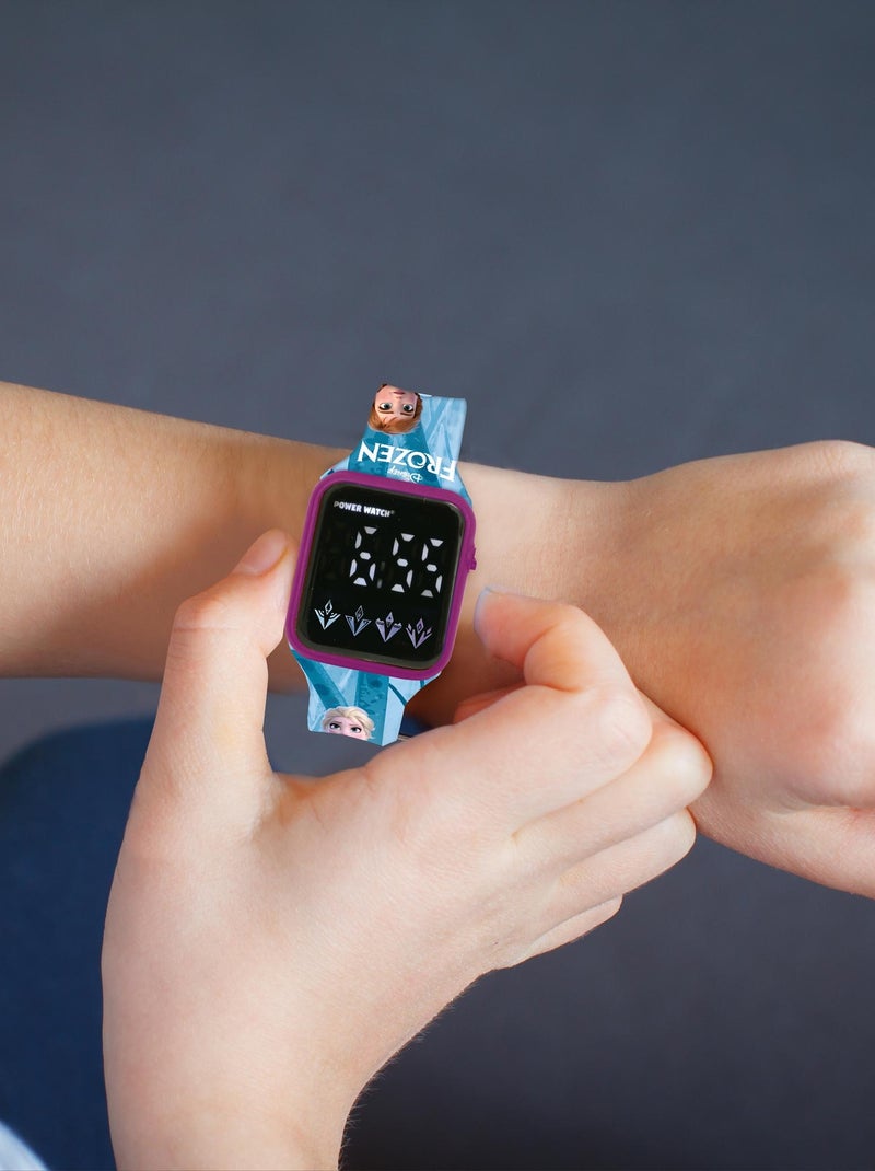 Montre digitale LED Frozen Bleu - Kiabi