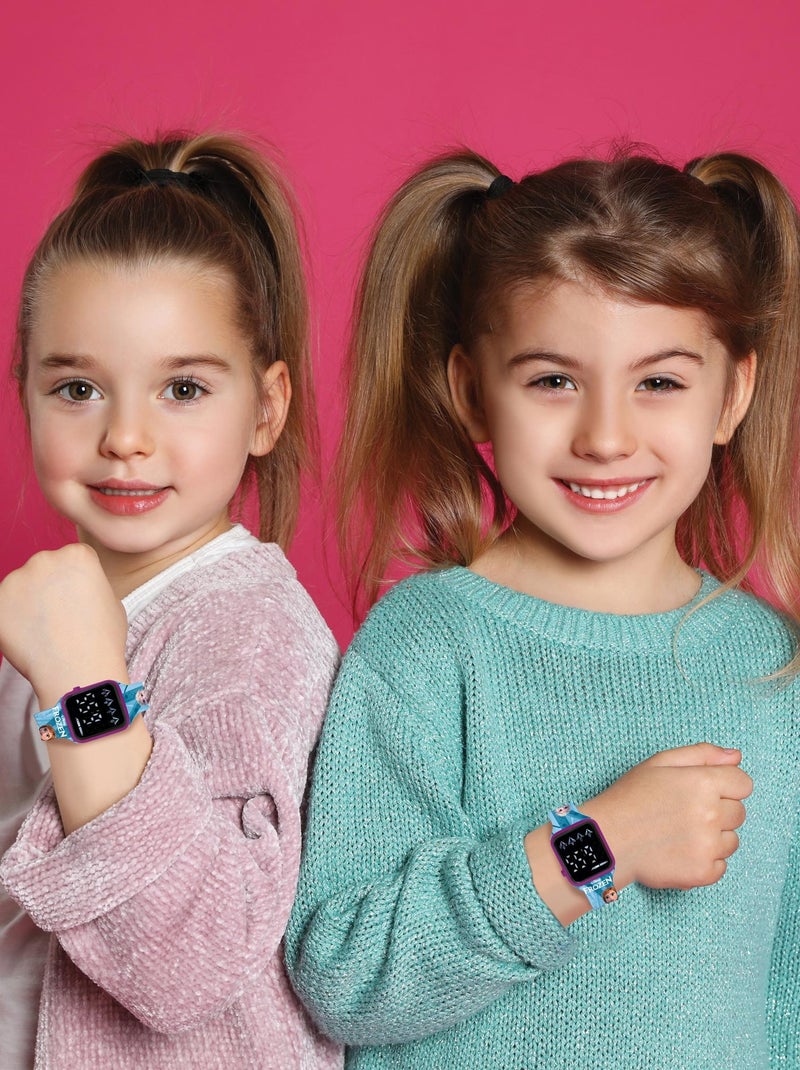 Montre digitale LED Frozen Bleu - Kiabi