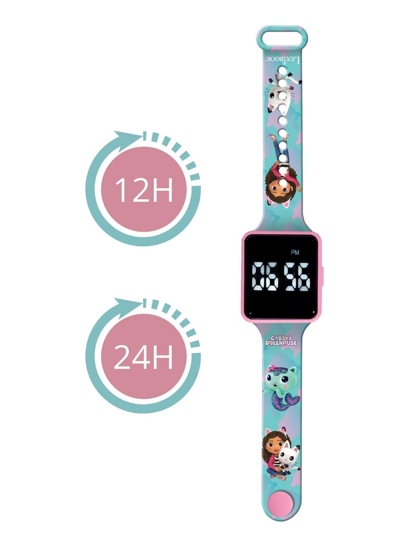 Montre digitale LED Gabby et la maison Magique Bleu - Kiabi