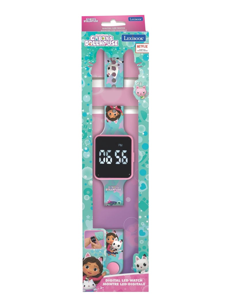 Montre digitale LED Gabby et la maison Magique Bleu - Kiabi