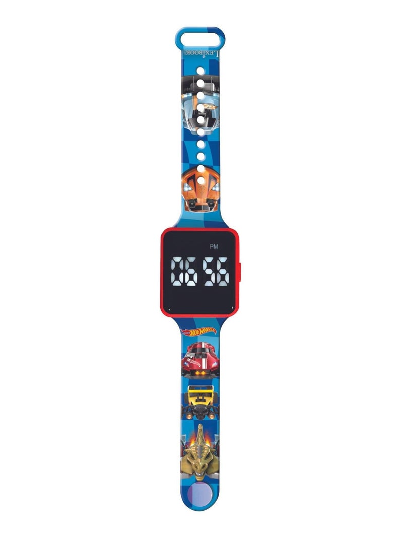 Montre digitale LED Hot Wheels Bleu - Kiabi