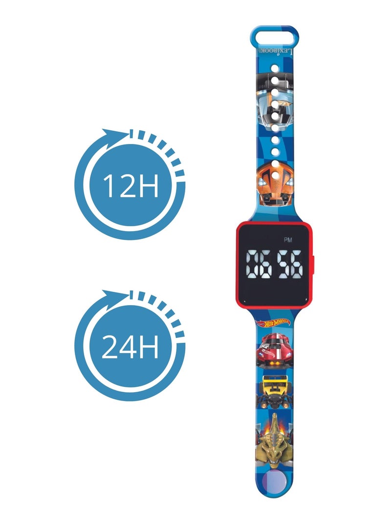 Montre digitale LED Hot Wheels Bleu - Kiabi