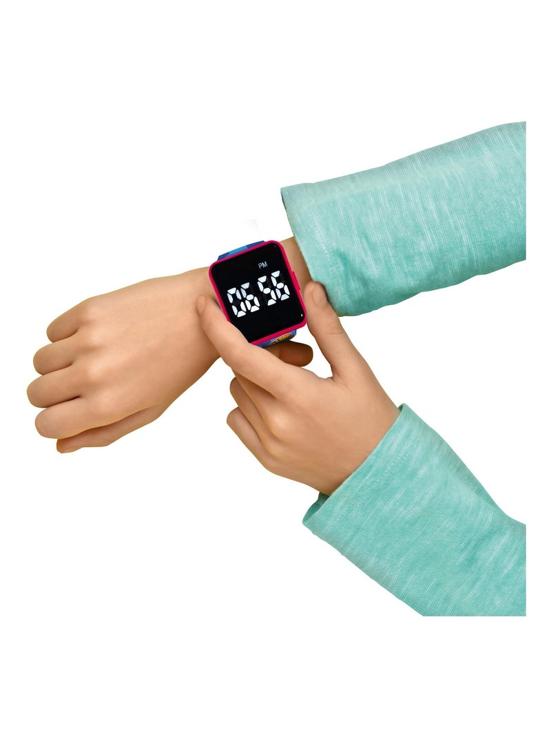 Montre digitale LED Hot Wheels Bleu - Kiabi