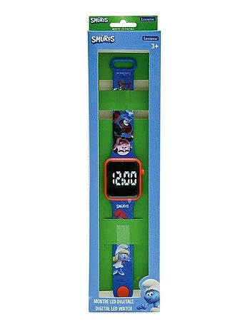 Montre digitale LED Schtroumpfs