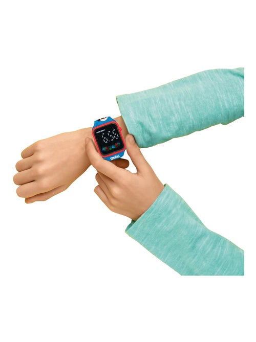 Montre digitale LED Schtroumpfs - Kiabi