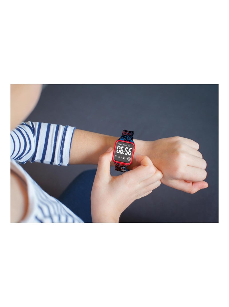 Montre digitale LED Spider-Man Rouge - Kiabi