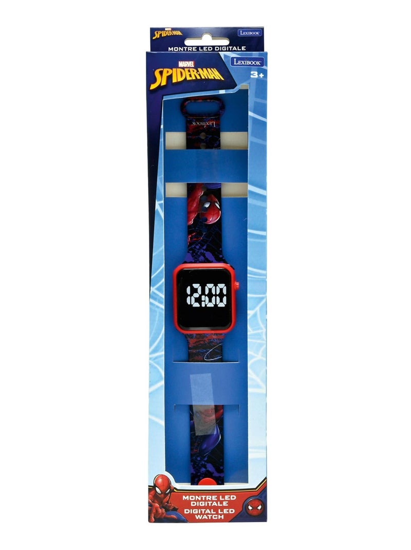 Montre digitale LED Spider-Man Rouge - Kiabi