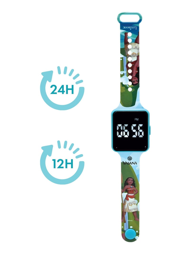 Montre digitale LED Vaiana Bleu - Kiabi