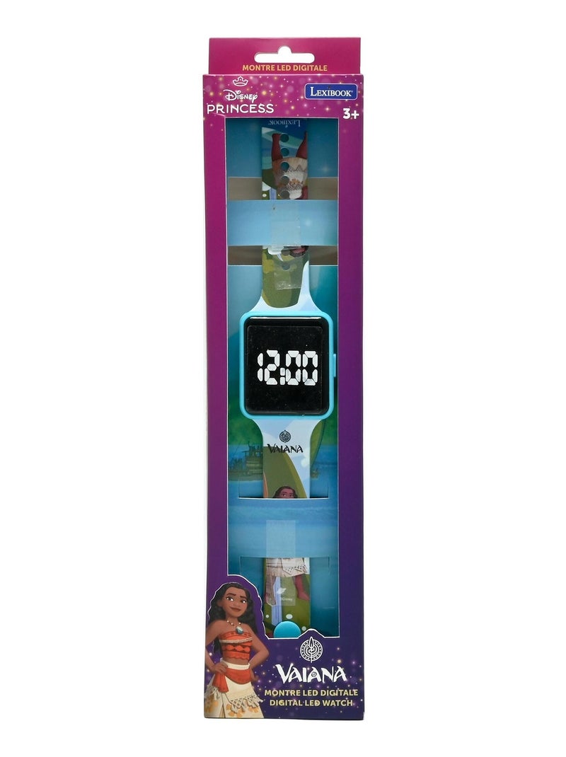 Montre digitale LED Vaiana Bleu - Kiabi