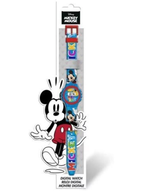 Montre enfant - disney - mickey mouse - affichage digital - bleu - bracelet plastique 29 cm - Kiabi Montre enfant - disney - mickey mouse - affichage digital - bleu - bracelet plastique 29 cm - Kiabi