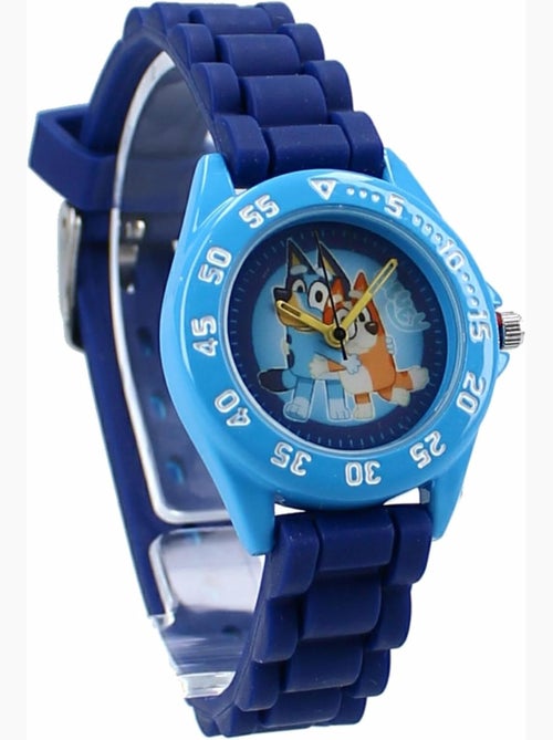 Montre enfant Bluey et Bingo – Bracelet réglable - Bleue - Kiabi