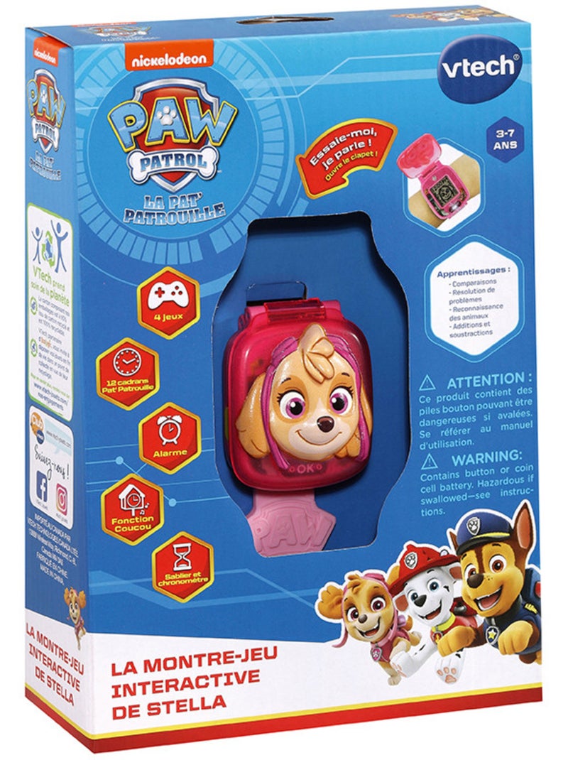 Montre-jeu Interactive De Stella Pat' Patrouille - Vtech Multicolore - Kiabi