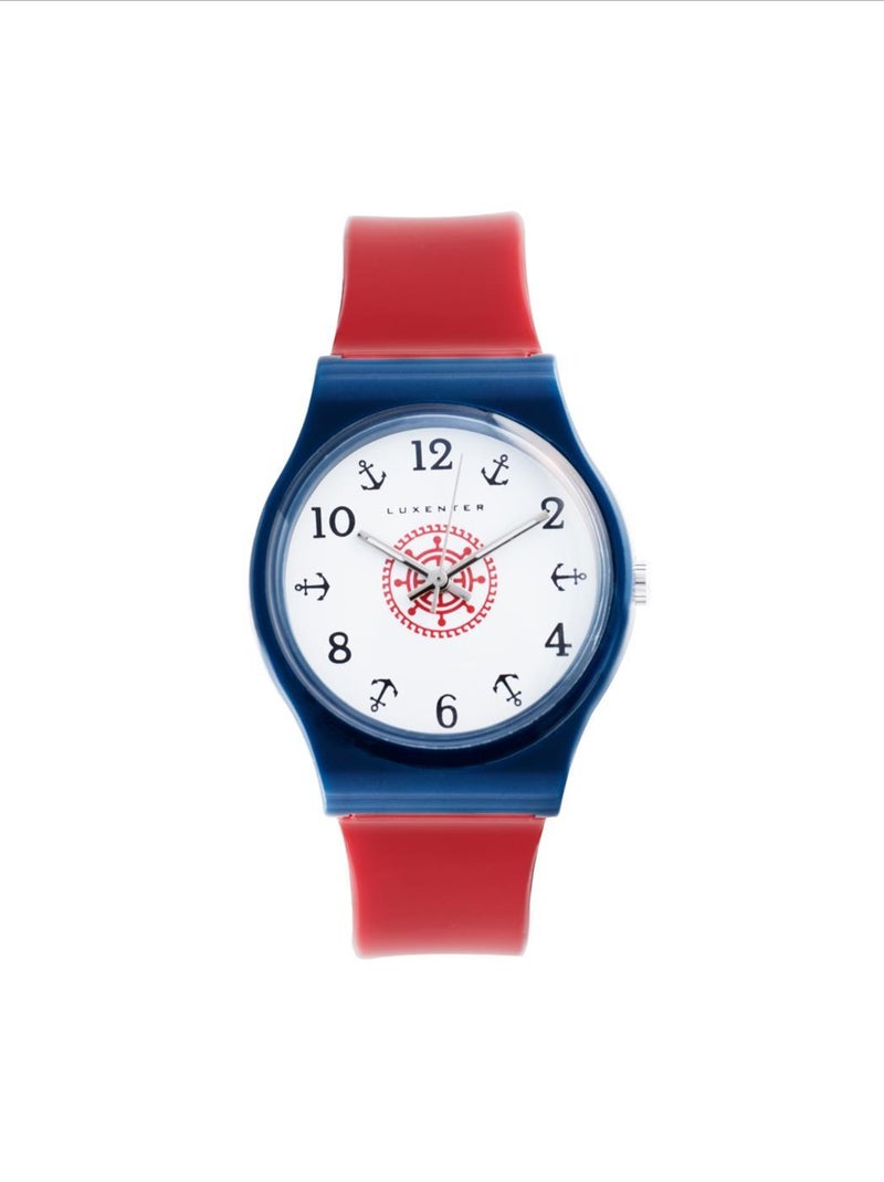 Montre Khaf rhodiée - rouge Rouge - Kiabi