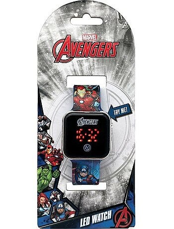 Montre led avengers avec fonctions heure et date