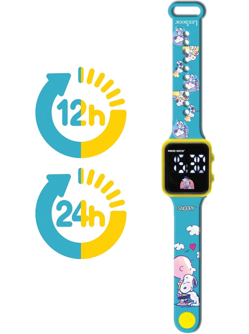 Montre LED Connectée Snoopy Bleu - Kiabi