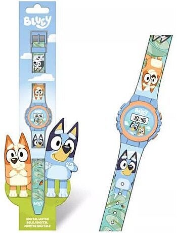 Montre numérique - bluey - bluey - multicolore - 29 cm - produit sous licence officielle