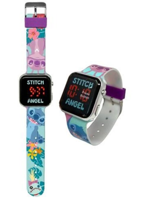 Montre numérique - disney - lilo et stitch - led - affichage 12h - pile cr2032 fournie - Kiabi