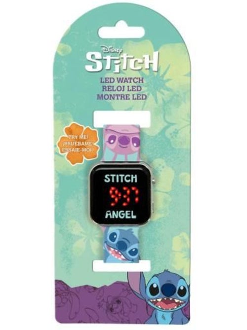 Montre numérique - disney - lilo et stitch - led - affichage 12h - pile cr2032 fournie - Kiabi