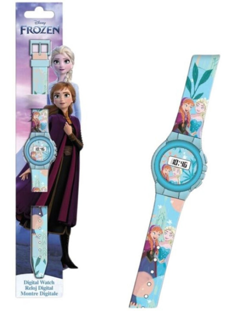 Montre numérique la reine des neiges - les 2 sœurs Bleu - Kiabi
