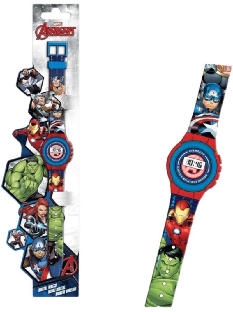 Montre numérique marvel avengers Bleu - Kiabi