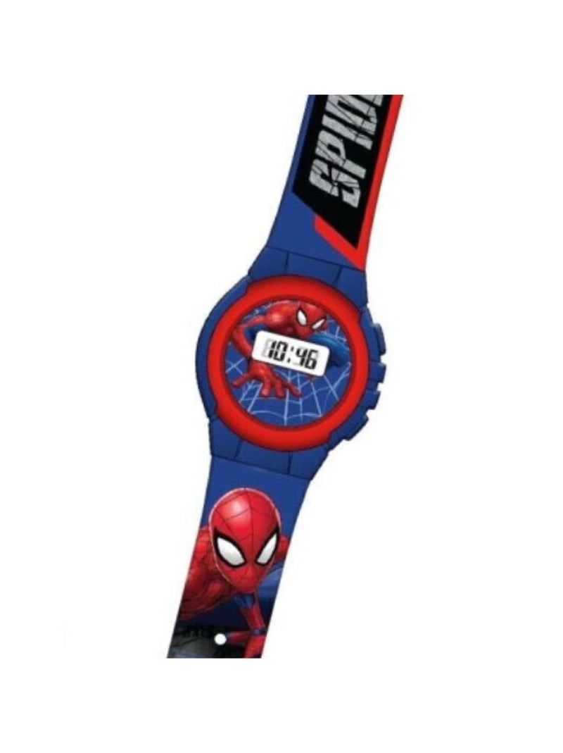 Montre Numérique Marvel Spiderman En L' Air Bleu - Kiabi