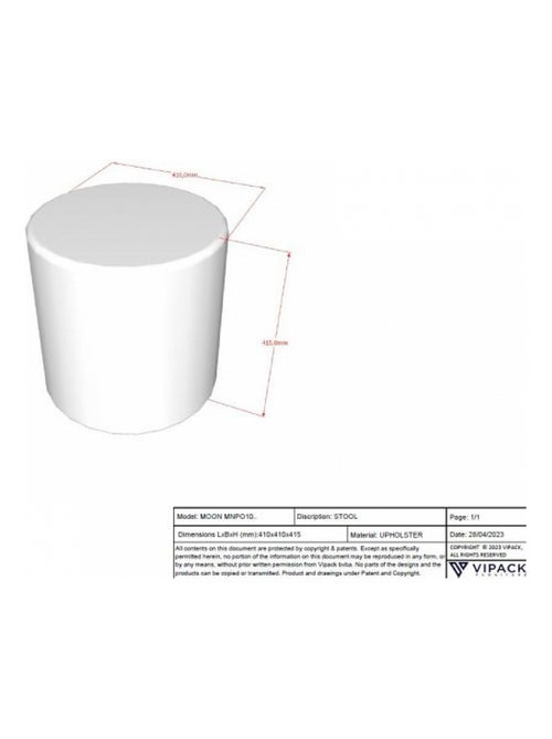 Moon Pouf Boucle - Kiabi