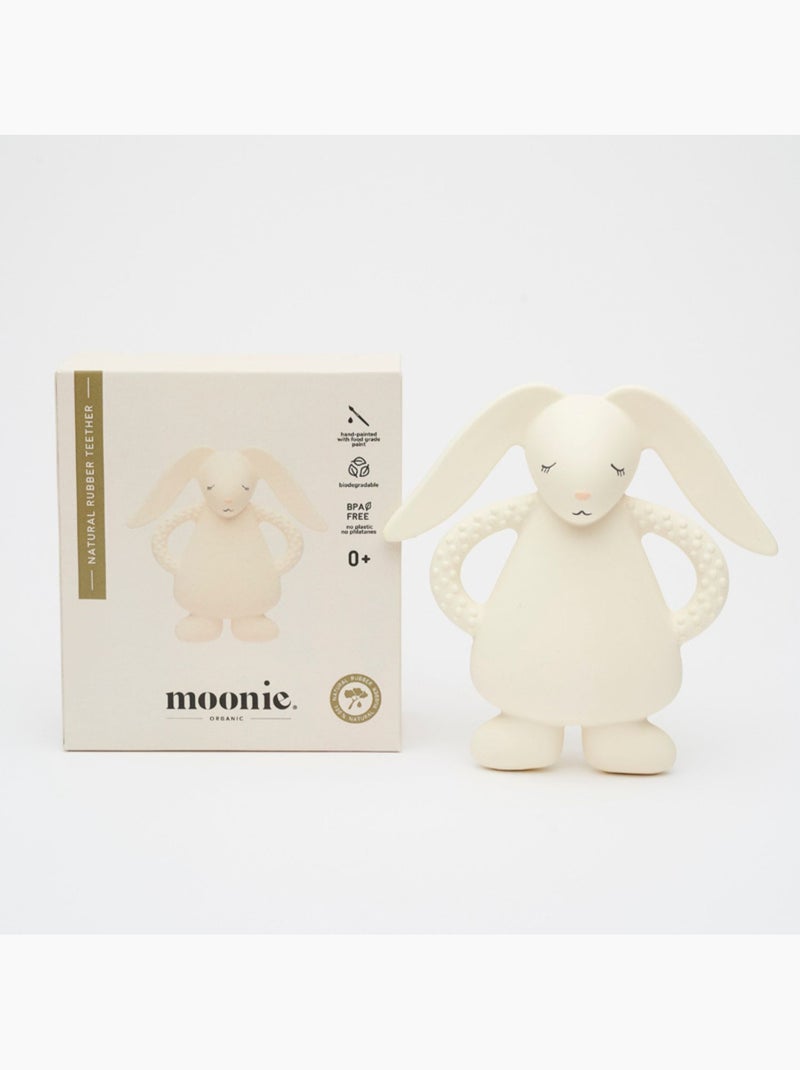 Moonie - Lapin de dentition en caoutchouc naturel Beige - Kiabi
