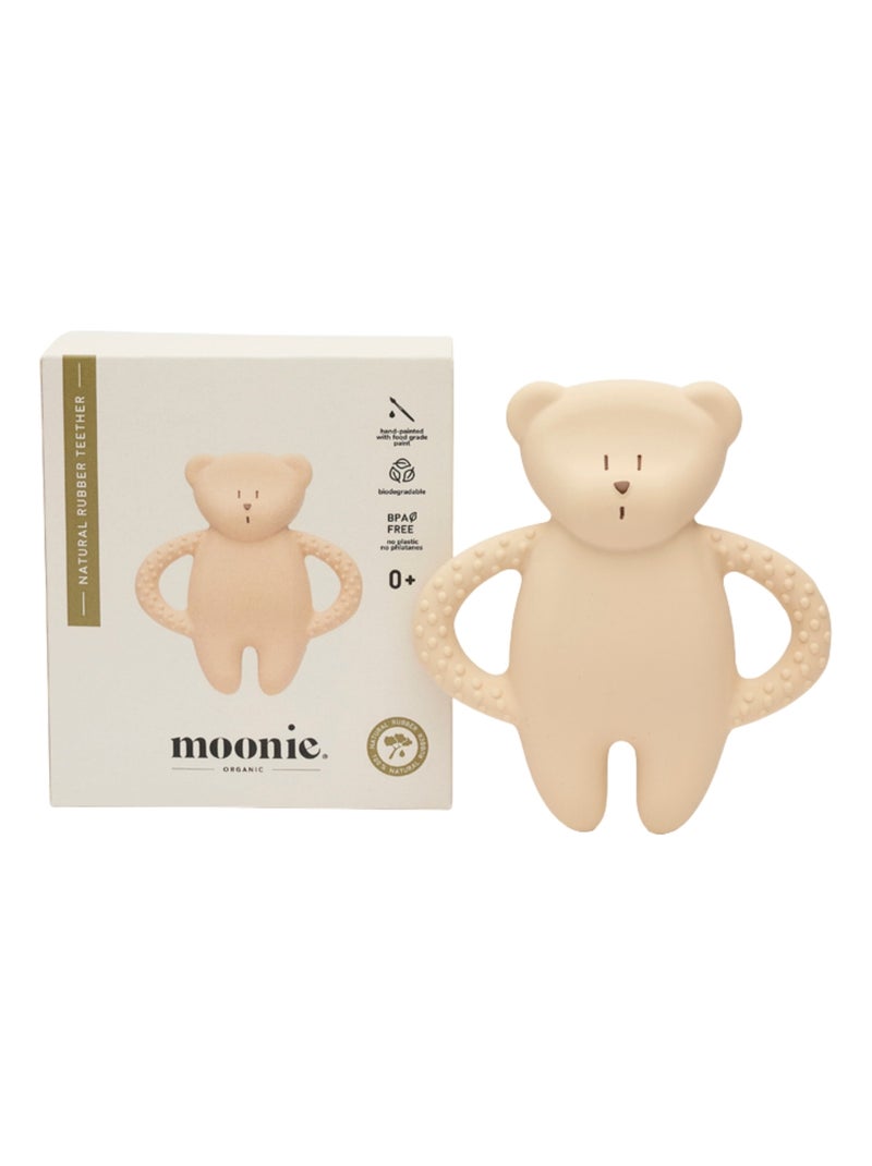 Moonie - Ourson dentition caoutchouc naturel Ecru - Kiabi