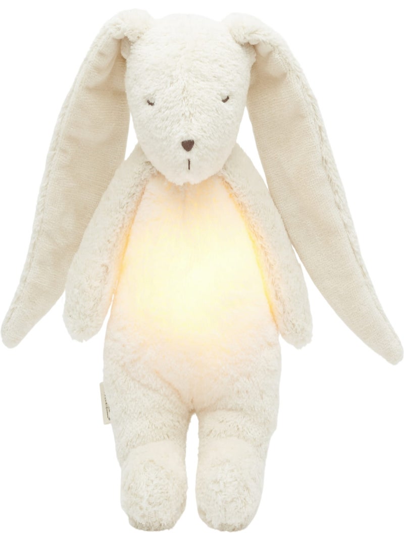 Moonie - Peluche veilleuse lapin nature bio Blanc - Kiabi