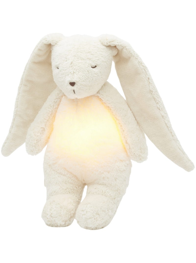 Moonie - Peluche veilleuse lapin nature bio Blanc - Kiabi