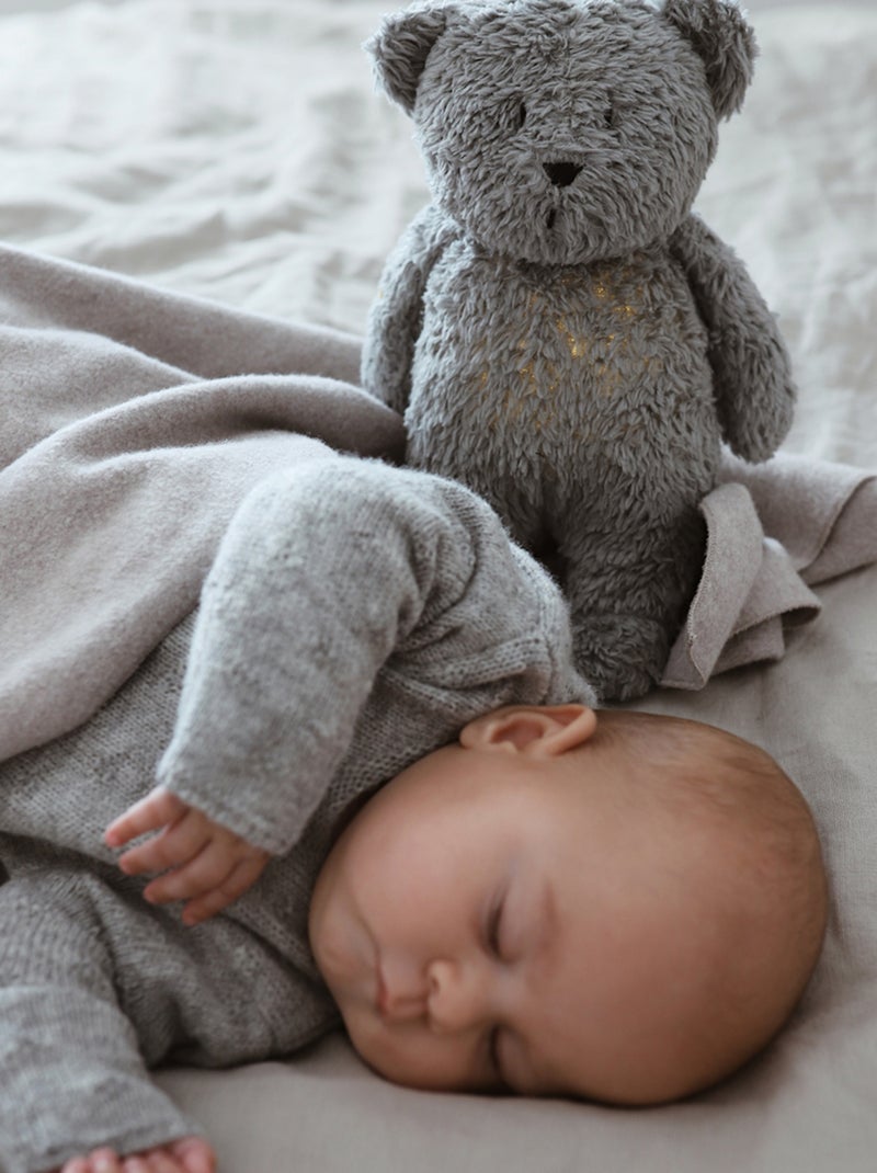 Moonie - Peluche veilleuse Ours 2.0 Gris - Kiabi