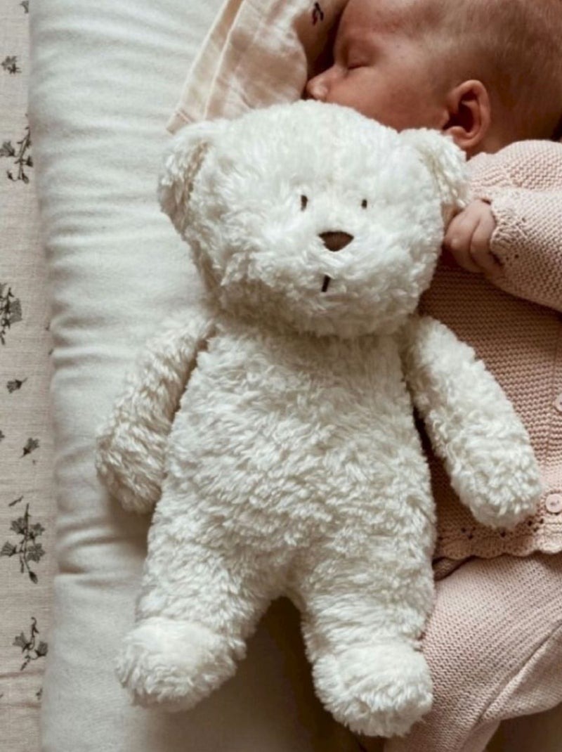 Moonie - Peluche veilleuse Ours Blanc - Kiabi