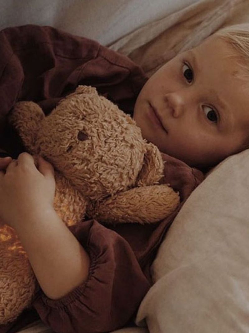 Moonie - Peluche veilleuse Ours Marron - Kiabi