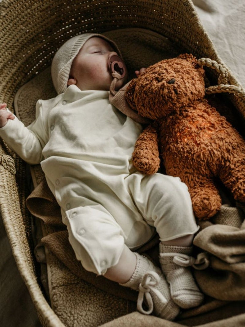 Moonie - Peluche veilleuse Ours Marron - Kiabi